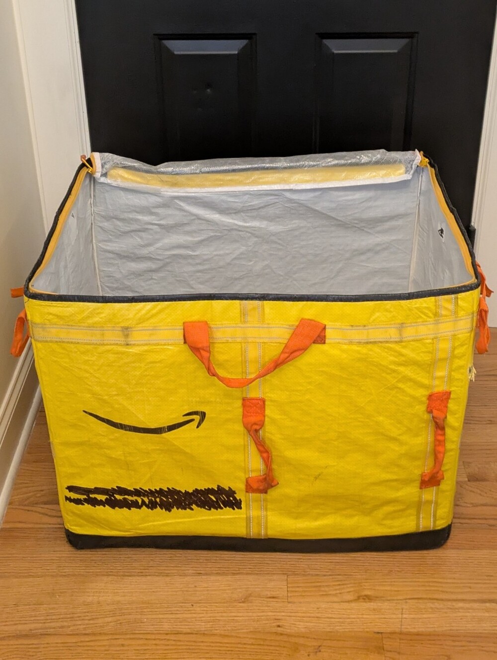 Giant zippered tote bag, xl storage bag